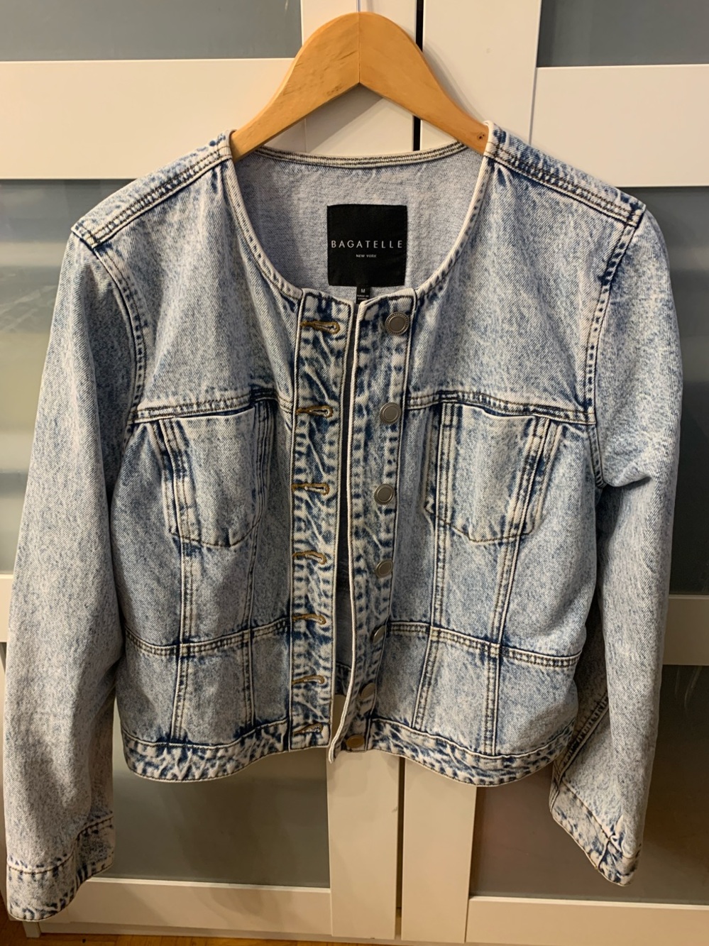 bagatelle Light Acid Wash Blue Denim Jacket